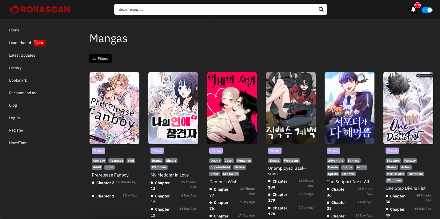 RoliaScan Reading Experience